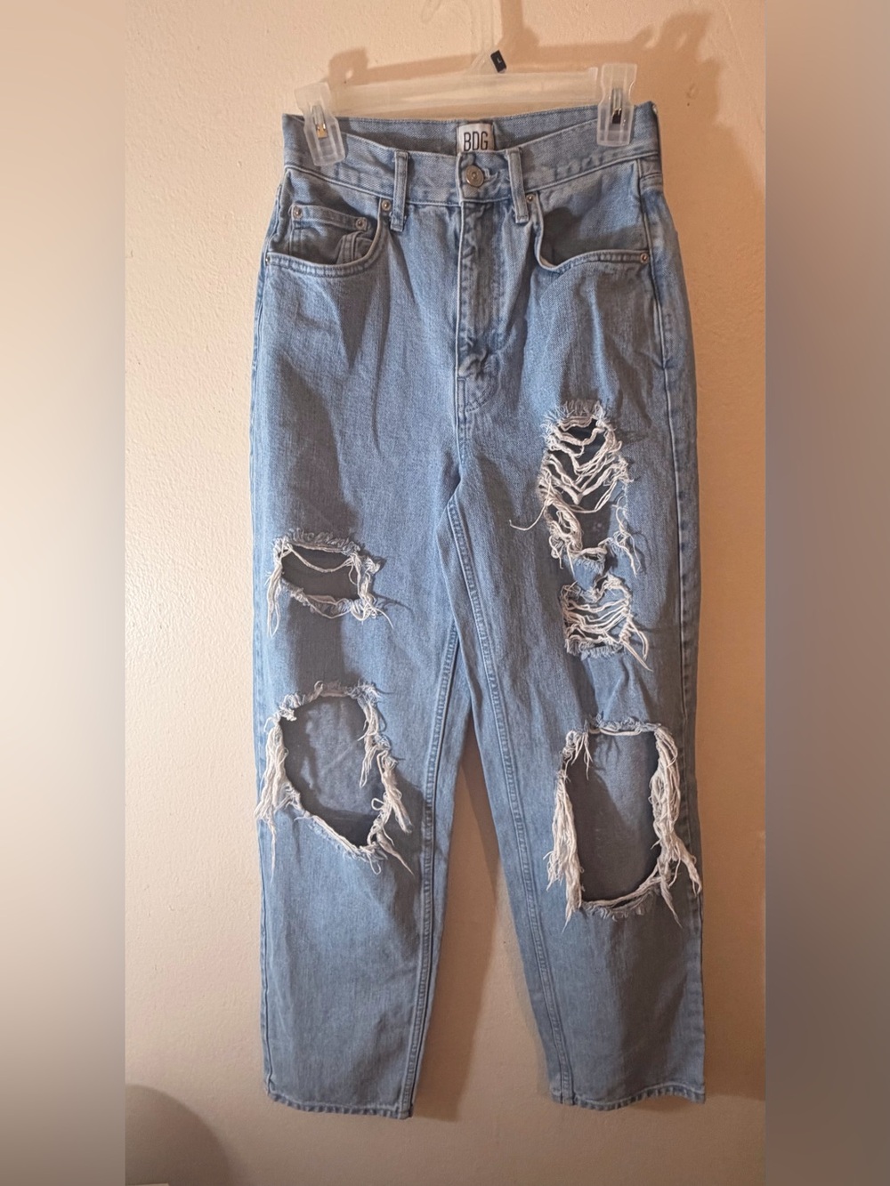 BDG Light Blue High-Rise Baggy Jeans
